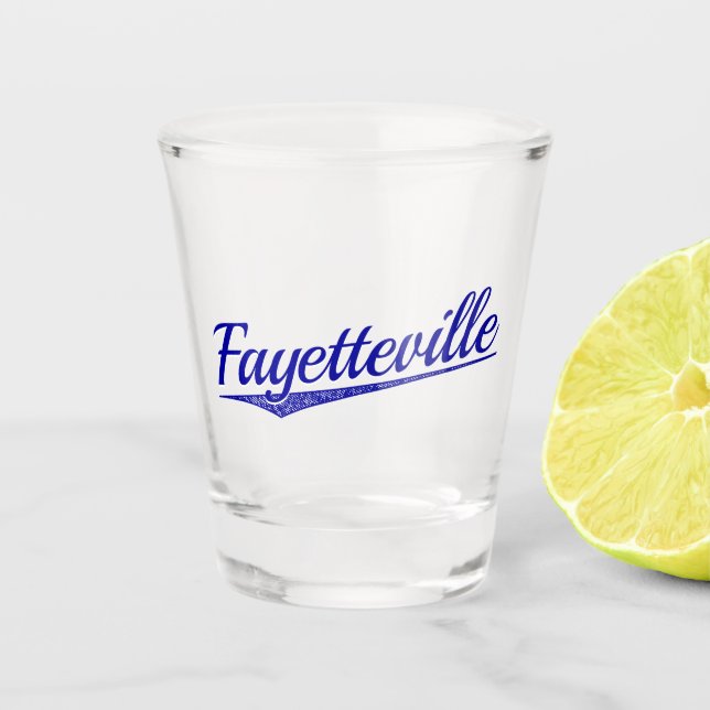 Fayetteville Schnapsglas (Vorderseite)