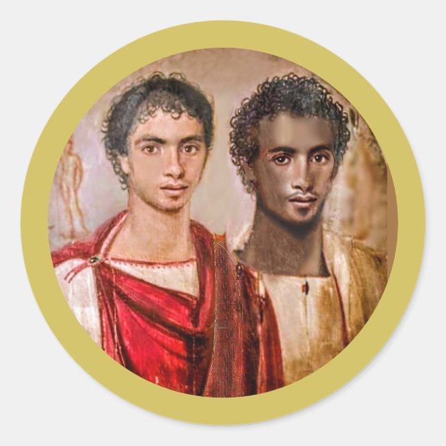 Fayum Lovers Ancient Egypt Roman Period Sticker (Vorderseite)