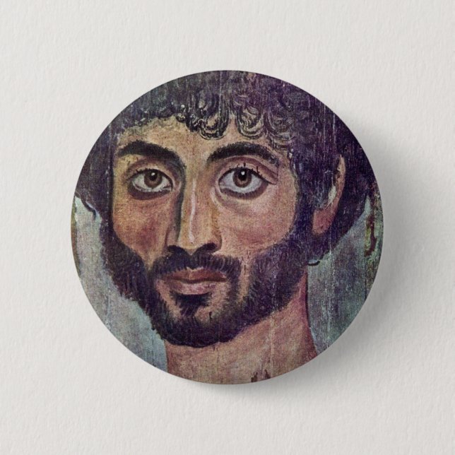 Fayum Mama-Porträt von durch Römisch-Ägyptischer Button (Vorderseite)