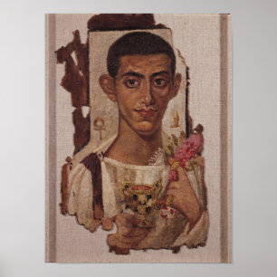 Fayum Porträt von Ammonius, von Antinoe Poster