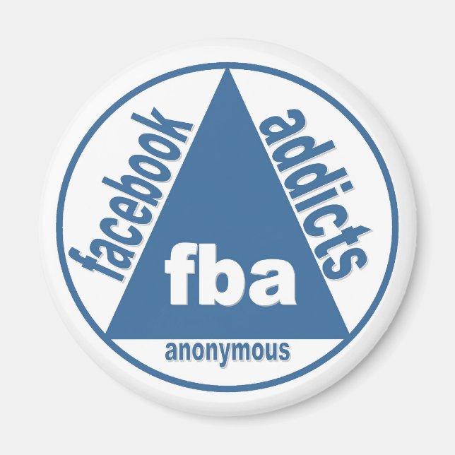 FBA: Facebook Addicts Anonymous Magnet (Vorne)