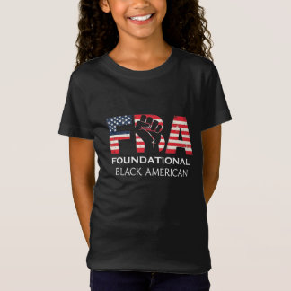 FBA Foundational Black American mit erhobener Faus T-Shirt
