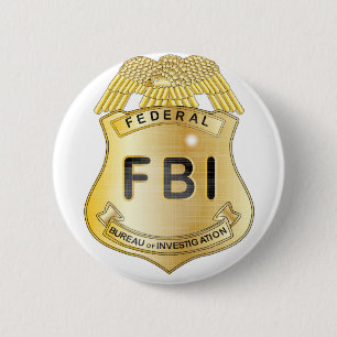 FBI-Abzeichen Button