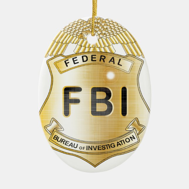 Fbi-Abzeichen Keramikornament (Vorne)