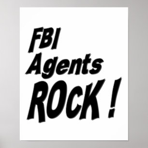 FBI Agenten Rock! Poster Print
