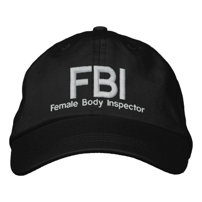 FBI BESTICKTE BASEBALLKAPPE (Vorderseite)