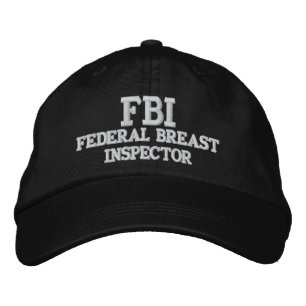 FBI-BUNDESSTAATLICHER BRUSTSPEKTOR BESTICKTE KAPPE