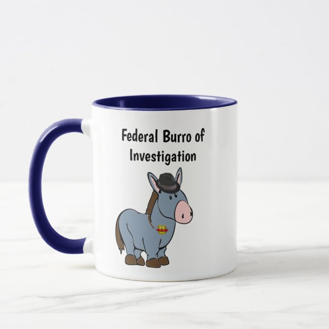 FBI Bundesstaatliches Burro der Untersuchung Donke Tasse (Links)