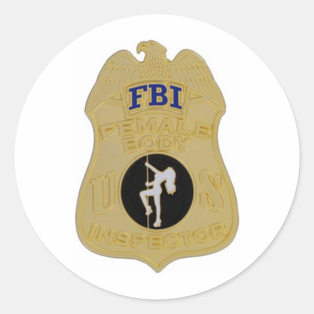 FBI-Chefärztin Runder Aufkleber (Vorderseite)