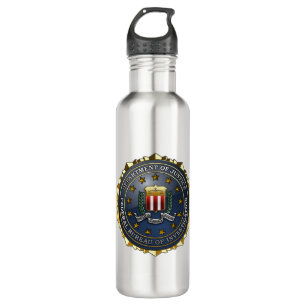 FBI-Emblem Edelstahlflasche