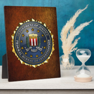 FBI-Emblem Fotoplatte