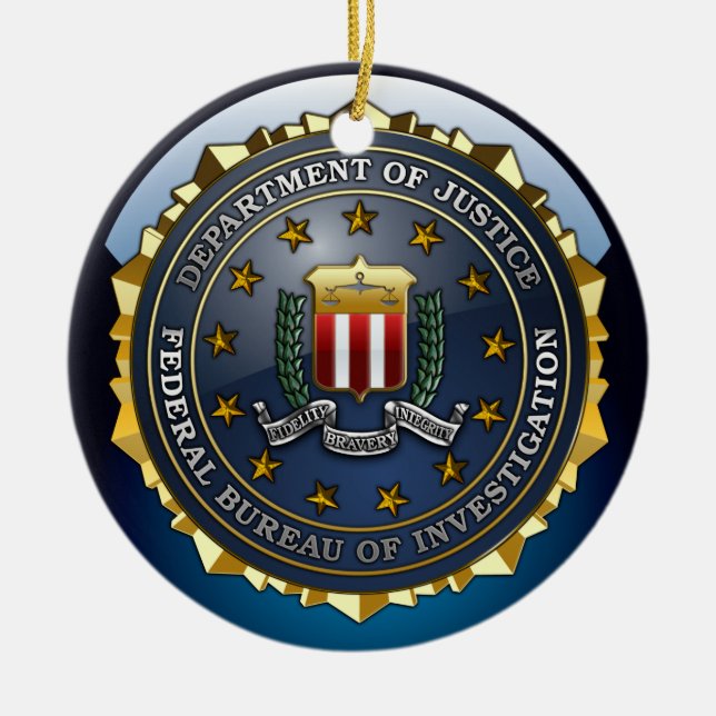 FBI-Emblem Keramikornament (Vorne)
