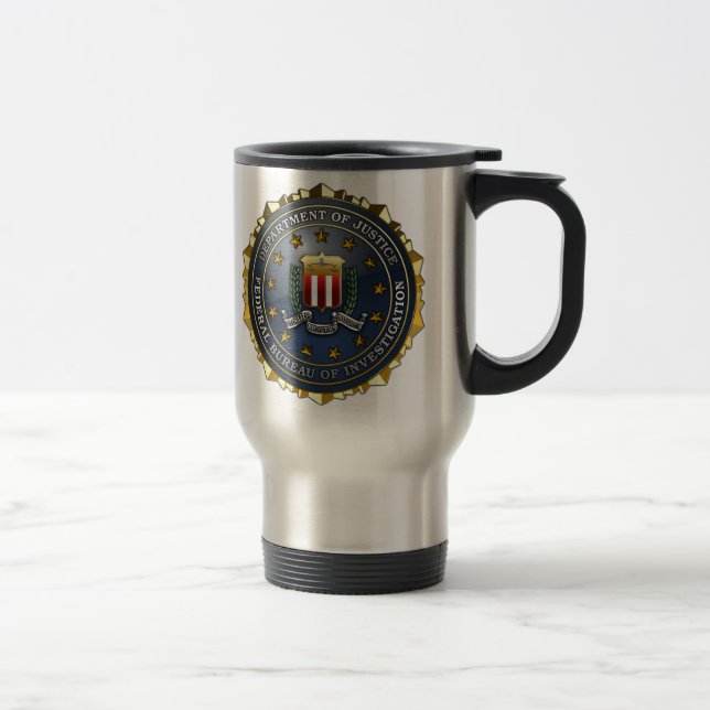 FBI-Emblem Reisebecher (Rechts)