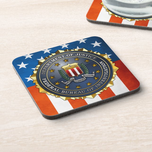 FBI-Emblem Untersetzer (Linke Seite)