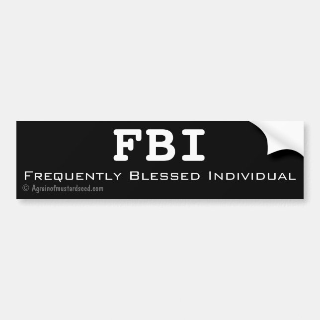 FBI Häufig gesegnet Individuell anpassen Autoaufkleber (Vorne)