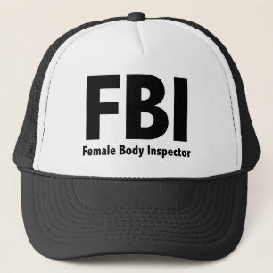 FBI Herr Funny Rude Spaß Truckerkappe
