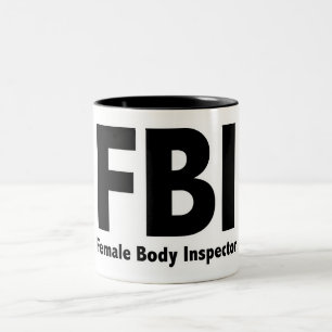 FBI Herr Funny Rude Spaß Zweifarbige Tasse