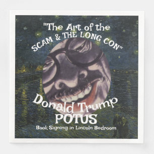 FBI ICE CBP Trump POTUS Betrug Kunst Buch Zeichen Serviette