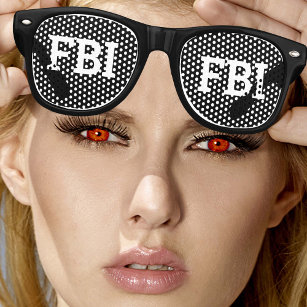 FBI Retro Shades / Fun Party Sonnenbrille