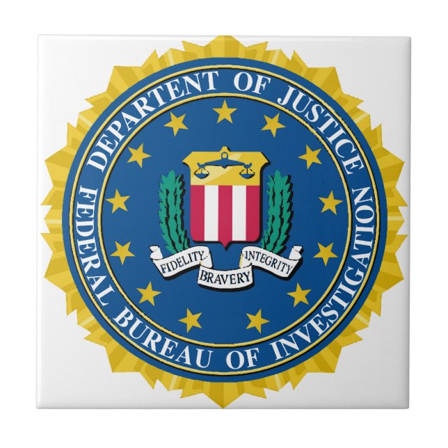 FBI-Siegel Fliese (Vorderseite)