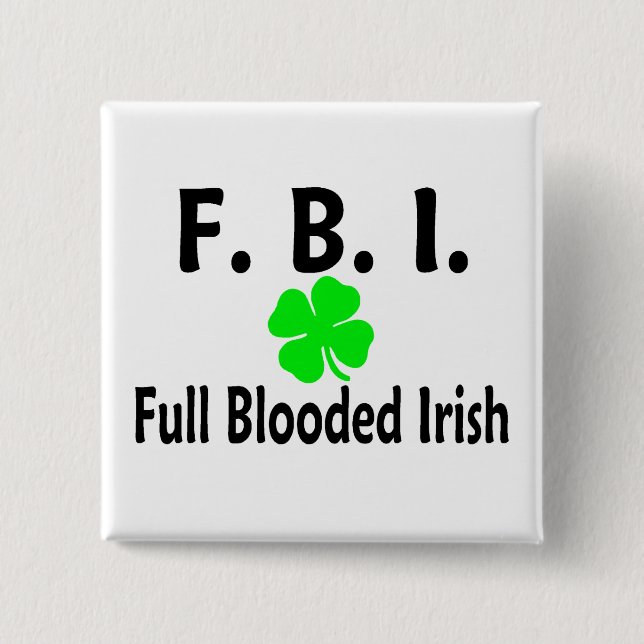 FBI Vollblutklee Button (Vorderseite)