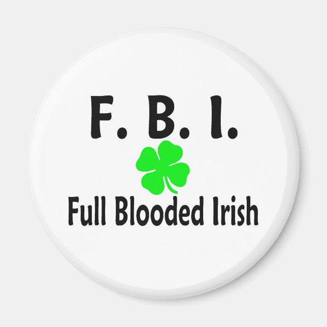 FBI Vollblutklee Magnet (Vorne)