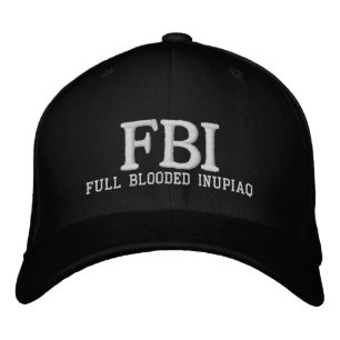FBI VOLLSTÄNDIG EINGESCHLOSSEN BESTICKTE KAPPE