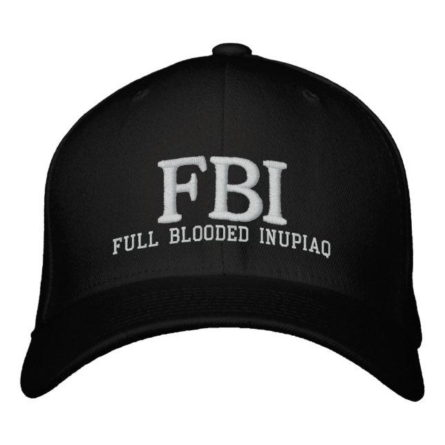 FBI VOLLSTÄNDIG EINGESCHLOSSEN BESTICKTE KAPPE (Vorderseite)