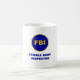 FBI ~ weiblicher Körper-Inspektor-Tasse Kaffeetasse
