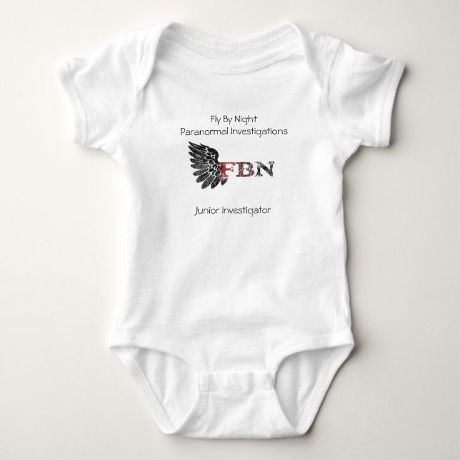 FBNbig, Juniorforscher, Fliege bis zum Nacht Baby Strampler (Vorderseite)
