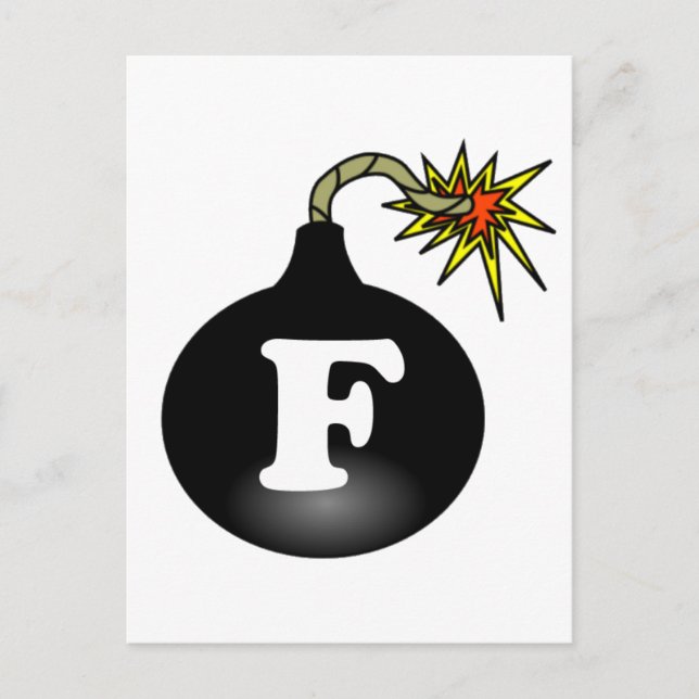 FBomb Klassiker Postkarte (Vorderseite)
