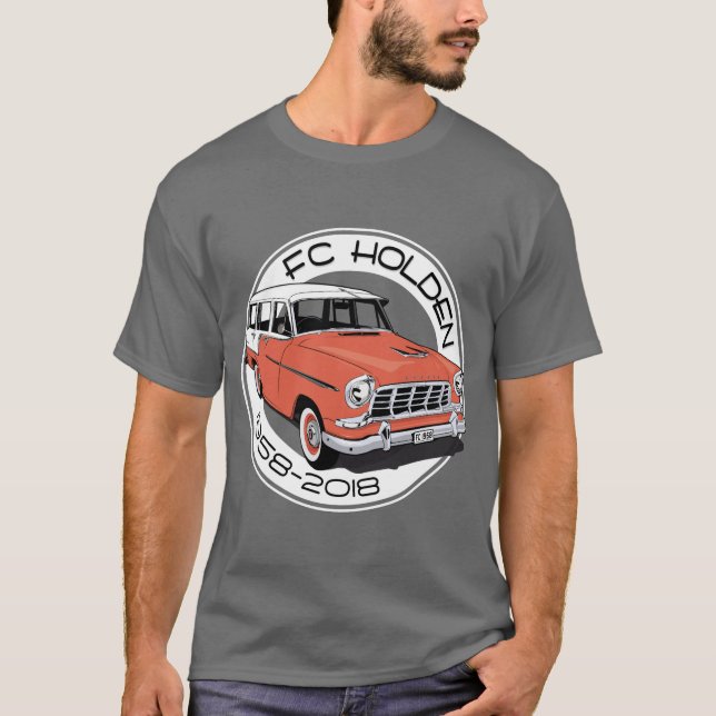 FC Holden - Stations-Limousine - Rot u. Weiß T-Shirt (Vorderseite)