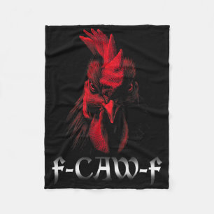 Fcawf-Shirt Frauen Huhn Hahn F-caw-f  Fleecedecke