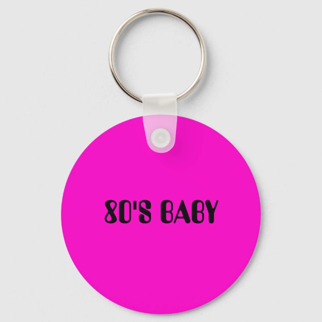 FCC "80'S BABY"-SCHLÜSSELANHÄNGER VON BAGS SCHLÜSSELANHÄNGER (Vorderseite)