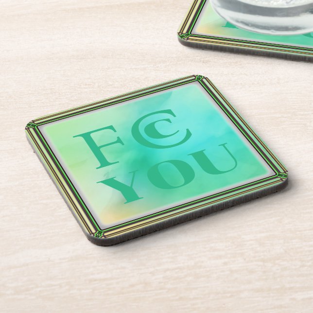 FCC YOU Getränkuntersetzer Getränkeuntersetzer (Linke Seite)