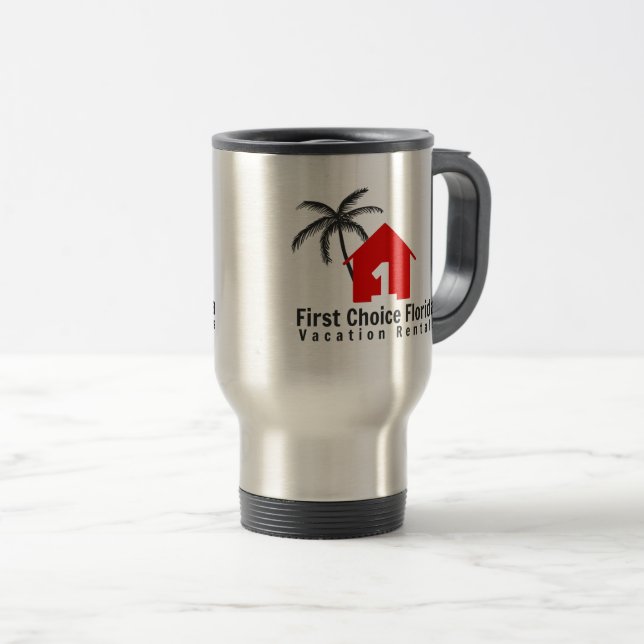 FCF Classic Logo Travel Mug Reisebecher (VorderseiteRechts)