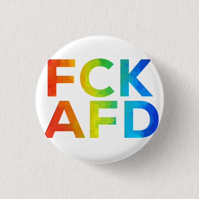 Fck AFD ohne Rahmen Button (Vorderseite)
