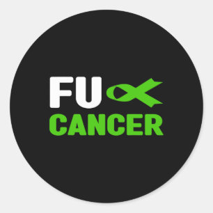 Fck Cancer - Fck Bile Duct Cancer Awareness 2 Runder Aufkleber