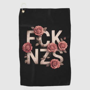 FCK NZS Blumen gegen Rechts Keine Nazis Lgbtq+ Golfhandtuch