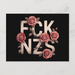 FCK NZS Blumen gegen rechts Keine Nazis Lgbtq+  Postkarte