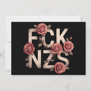 FCK NZS Blüte gegen Rechte keine Nazis Lgbtq+ Einladung