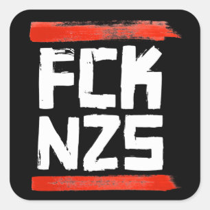 FCK NZS QUADRATISCHER AUFKLEBER