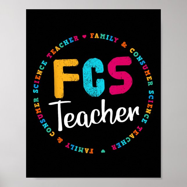 FCS Lehrer T-Shirt - Elective Teacher - FACS Lehre Poster (Vorne)