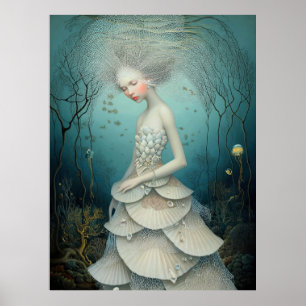 *~* FD2 3  Wassergöttin Fantasy Meer Nixe  Poster