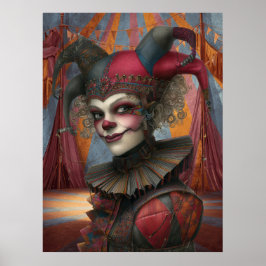 FD2 Circus Clown Art Vintag Retro Karneval 17 Poster