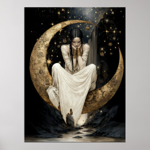 FD2 Enchanted Crescent Moon Goddess 25 Affiche
