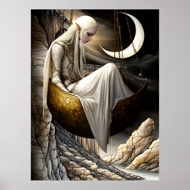 FD2 Enchanted Crescent Moon Goddess 35 Poster (Vorne)