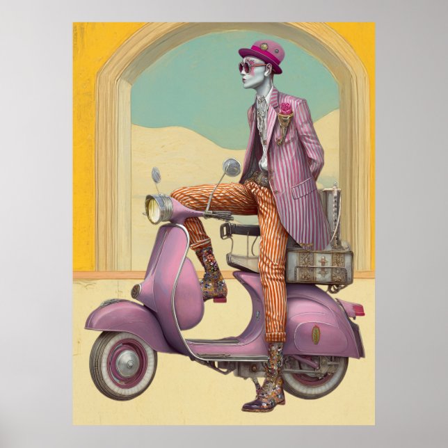 FD2 Gehäuse Boho Reisen MAN SCOOTER 23 Poster (Vorne)