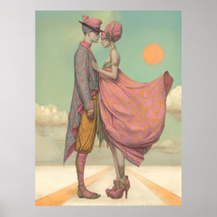 *~* FD2 Retro Liebe Romantische Boho Couple 21 Poster