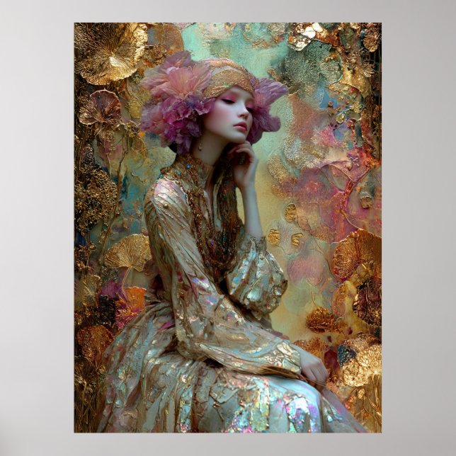 - FD2 Verzaubernde Fantasy Traumhafte Muse Irisier Poster (Vorne)